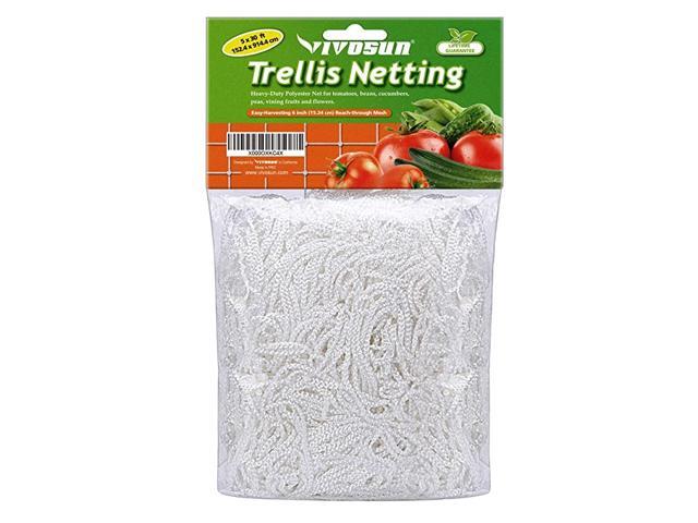 5 x 30ft HeavyDuty Polyester Plant Trellis Netting 1 Pack