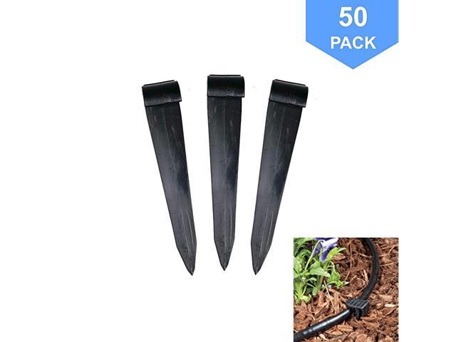 50Pack 525quot Drip Hold Stakes for 12 Drip Tubing Irrigation Greenhouse Garden and Hydroponics Growing