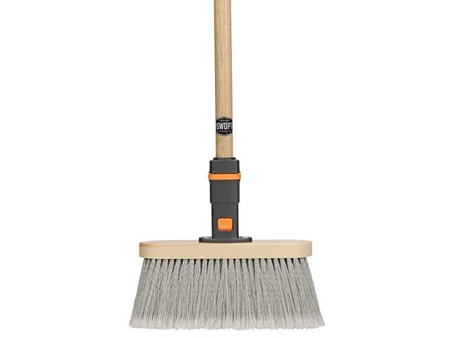 Premium Straight Broom for Smooth Surfaces 48quot Comfort Grip Wooden Handle EVA Foam Comfort Grip Gives Stability amp Comfort Handle