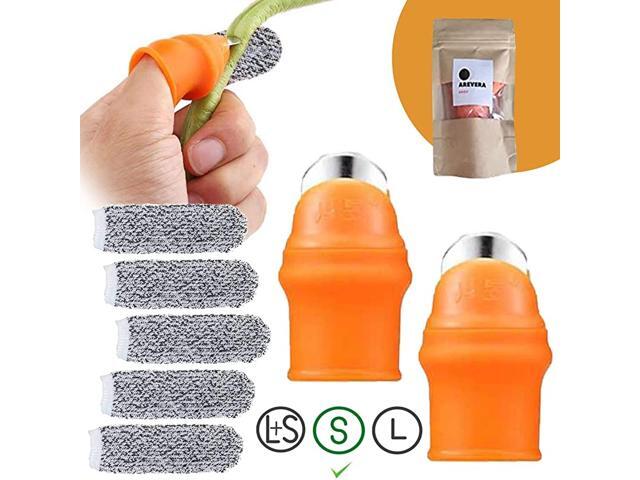 Garden Silicone Thumb Knife Separator Harvesting Plant Knife Picking for Trim Garden Finger Knife for Gardening Small7pcs