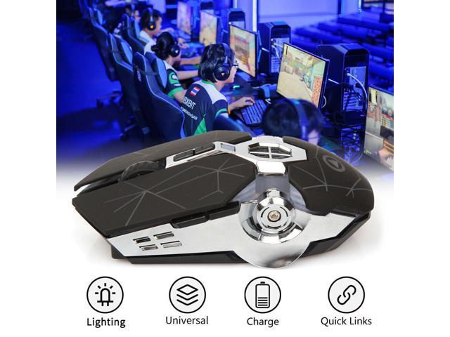 Wireless USB Optical Mice Gaming Mouse 7 Button LED Backlit Rechargeable For PC