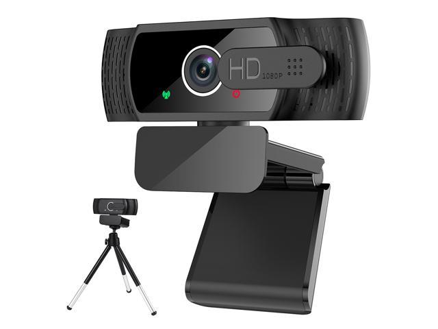 NeweggBusiness - TROPRO Tw5 1080P webcam with microphone, full HD PC / laptop web camera with automatic light USB 2.0 plug & play for live streaming, video calls, online lessons, conference, games