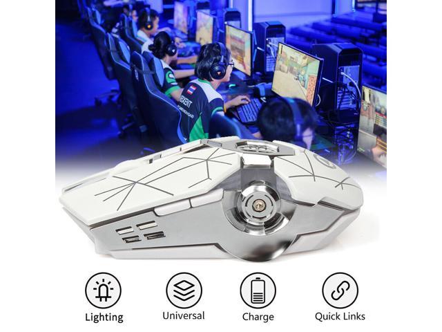 Wireless Gaming Mouse 7 Button Adjustable DPI Silent Optical Mice LED Light USB