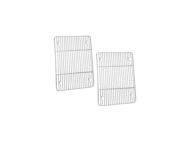 Cooking Rack Set of 2 Stainless Steel Cooking Cooling Baking Roasting Grilling Drying Rack Rectangle 116