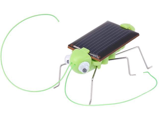 Green solar grasshopper insect educational toys play toys promotion gift