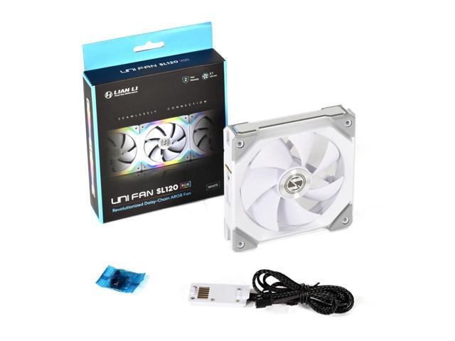 LIAN LI UNI FAN SL120 RGB White -UF-SL120-1W(No controller included ) 1Pack