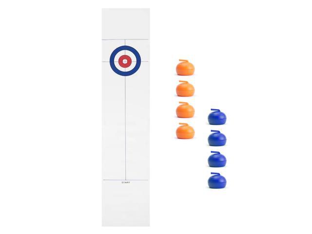 Tabletop Curling Game with 8 Pucks Stones for Kids and Adults Family Game Curling Board Game Gift