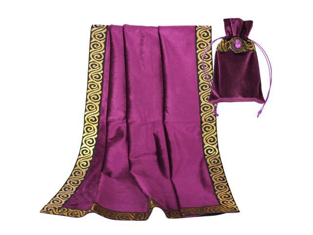Altar Tarot Table Cloth Velvet Tarot Divination Tablecloth with Tarot Cards Bag Board Game Accessories