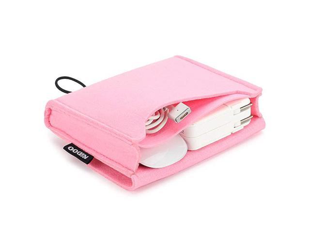 Portable Felt Storage Bag Electronics Accessories Protective Case Pouch for MacBook Power Adapter Mouse Cellphone Cables SSD HDD Power Bank