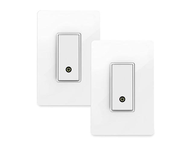 F7C030BDL Smart WiFi Light Switch 2Pack Bundle Works with Alexa and Google Assistant White