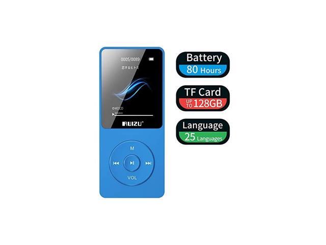 MP3 Player X02 16GB Ultra Slim Music PlayerLong Battery Life Mp3 with FM RadioVoice RecorderVideo PlayText Reading80 Hours Playback and Expandable