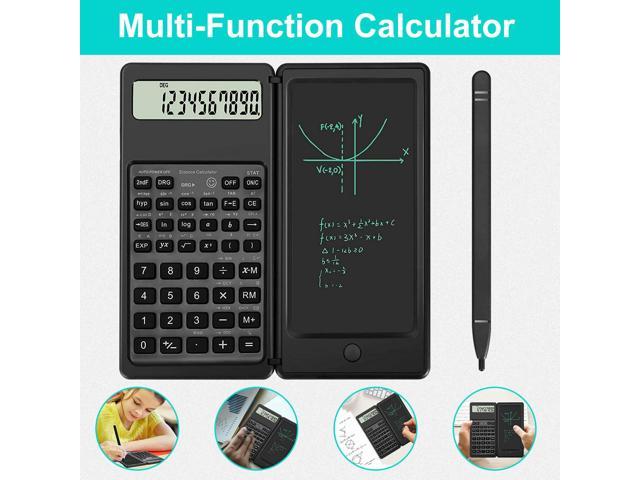Multi-Function Scientific Standard Calculator Writing Tablet for Adults Children