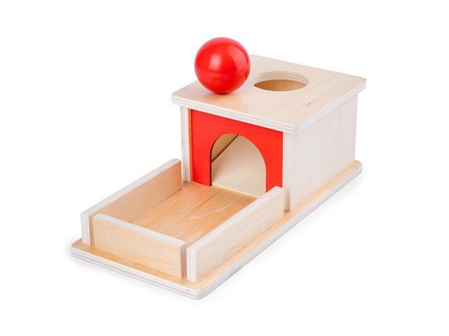 Montessori Object Permanence Box Wooden Permanent Box Practical Learning Educational Toy for Kids Gift