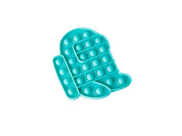 New Multi-color Push Bubble Sensory Funny Stress Reliever Education Puzzle Fidget Toy for Adults Kids Creative Gifts-Green