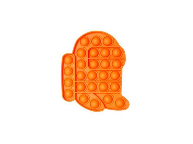 New Multi-color Push Bubble Sensory Funny Stress Reliever Education Puzzle Fidget Toy for Adults Kids Creative Gifts-Orange