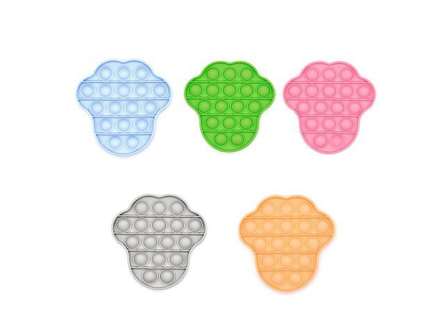 New Multi-shape Random Color Silicone Push Bubble Parent-child Interaction Desktop Games Stress Reliever Fidget Toy for Children Family Games-B