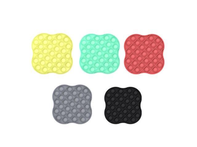 New Multi-shape Random Color Silicone Push Bubble Parent-child Interaction Desktop Games Stress Reliever Fidget Toy for Children Family Games-A