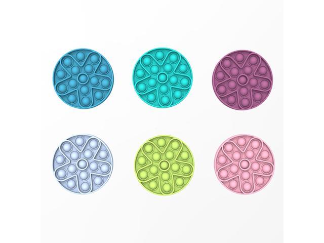 New Multi-shape Random Color Silicone Push Bubble Parent-child Interaction Desktop Games Stress Reliever Fidget Toy for Children Family Games-C