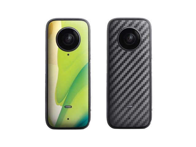 Sunnylife PVC Stickers Protective Skin Film Scratch-proof Decals Accessories for Insta360 ONE X2 Camera-Rendering + Black Grain