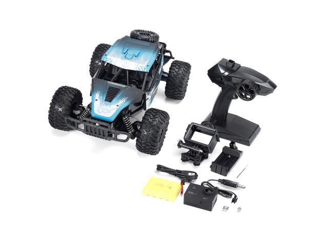 1801 1/18 24G FPV RC Car RTR Full Proportional Control Vehicle Model With 4k Camera Two Battery-Black