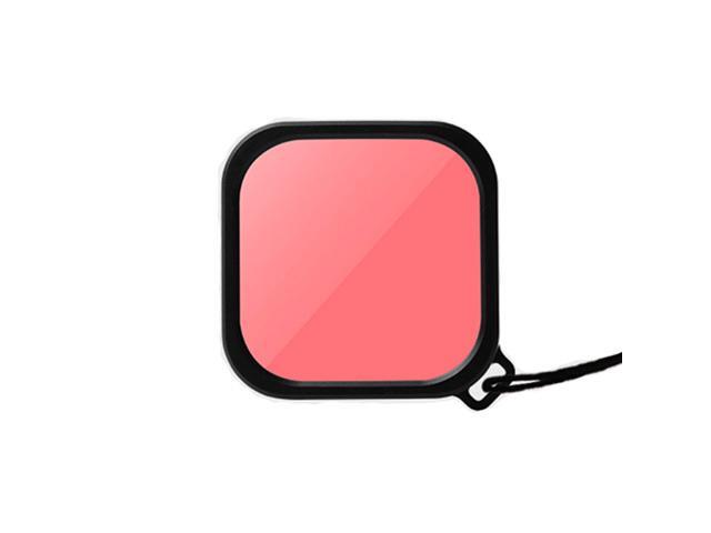 50m Waterproof Touch Screen Diving Protective Shell Case/Red/Purple/Pink Lens Filter for Gopro9 Camera-Pink filter