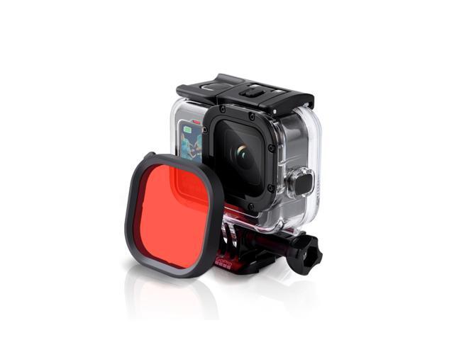 Red / Purple / Pink Waterproof Diving Filter Lens for GoPro9 Sports Camera-Red filter