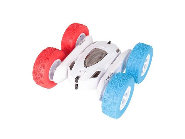 24G Stunt Drift RC Cars Deformation Rock Crawler Roll 360 Degree Flip Kids Robot Toys-White