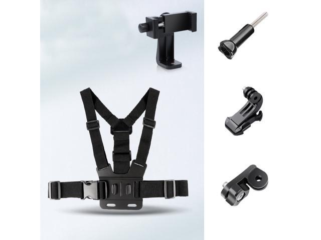 Expansion Bracket with Chest Mount Breast Strap Fixed Adatper Holder Adjustable Elastic Bandage Accessories for Phone Gopro insta360 Sport