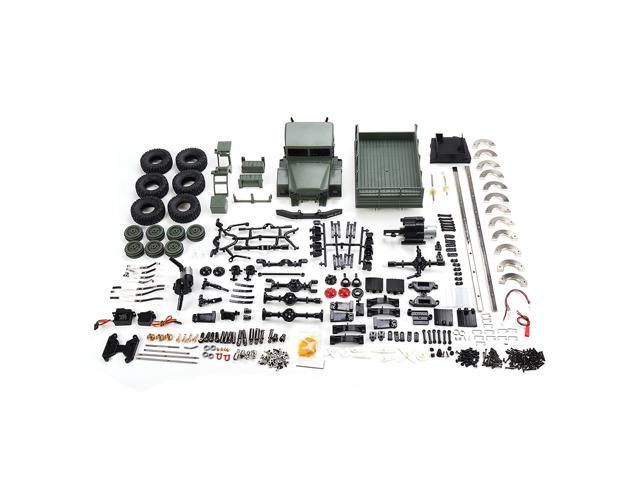 WPL B16KM 1/16 6WD RC Car Metal Kit with 370 Motor Metal Dual Speed Gear Case Gear Drive Shaft Wheels Weight-Army Green