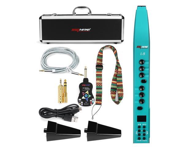 Music Partner I8 Electric Pipe Electric Saxophone Digital Wind Instrument for Entertainment Beginner-Green