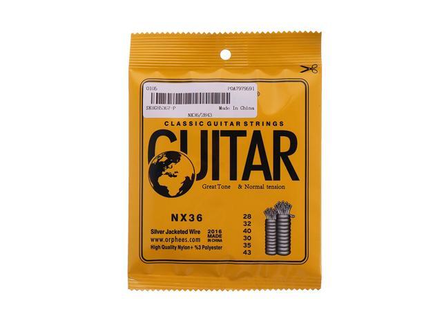 Orphee 6pcs/set Classic Guitar Strings Nylon Thread Silver Plated Wire Strings Classical Guitarra String Guitar Accessories-B