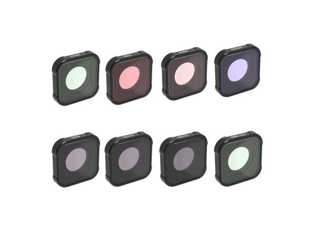 URUAV GP09 Camera Filter Combo MRC UV ND CPL STAR Night Lens Sets for GoPro 9 Camera Accessories-MCUV+STAR+Anti-light+Pink+Red+ND8+ND16+ND32