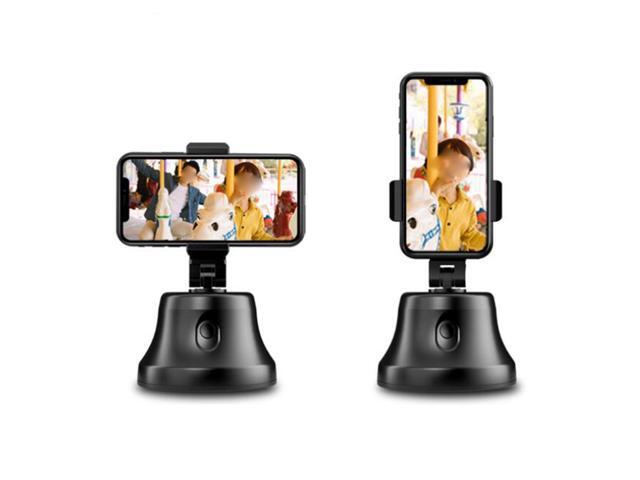 360° Rotation Smart Follow Auto Face Tracking Phone Holder Gimbal Built-in Battery for vlog Compatible 56-100mm Smarphone-Black