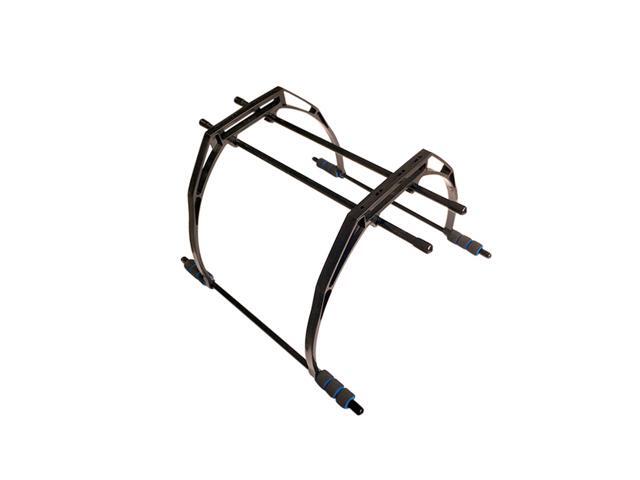 F450 F550 Multicopter Hexacopter Landing Skid Gear RC Part Black / White High Tripod FPV Gimbal Mount-White