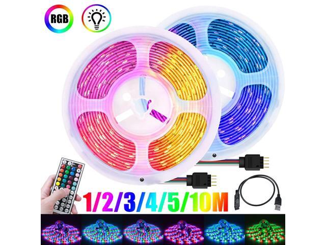 1/2/3/4/5/10M USB LED Strip Lights 3528 RGB Dimmable TV Back Lighting+Remote Control-3M