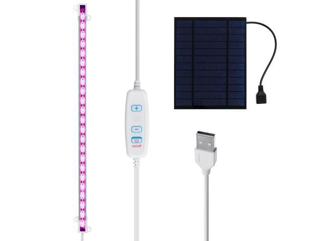 10/20/30W USB Solar Full Spectrum Plant Grow Light Strip IP65 Waterproof Greenhouse-Type A