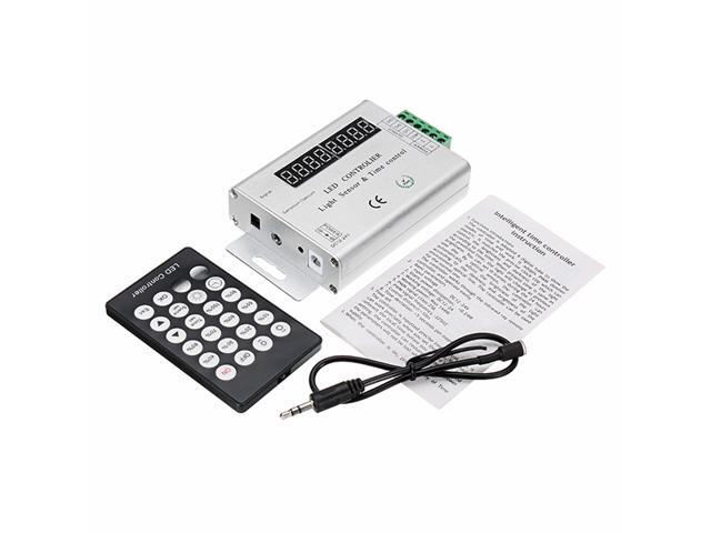 24 Keys 3 Channels Light Sensor Time Programmable Controller for Single Color LED Strip DC12-24V