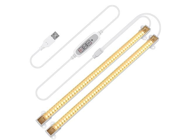 2Pcs 100W LED Grow Light Full Spectrum Auto Timer Flower Hydroponic Indoor Plant-UK Plug