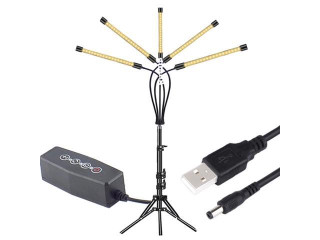 5 Hesds LED Grow Light Plant Growing Lamp Lights With Tripod For Indoor Plants-Yellow