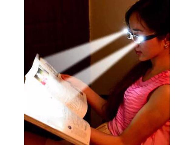 Multi Strength Reading Glasses LED Man Woman Unisex Eyeglasses Spectacle Diopter Magnifier Light Up Night Presbyopic Glasses-Plain glass