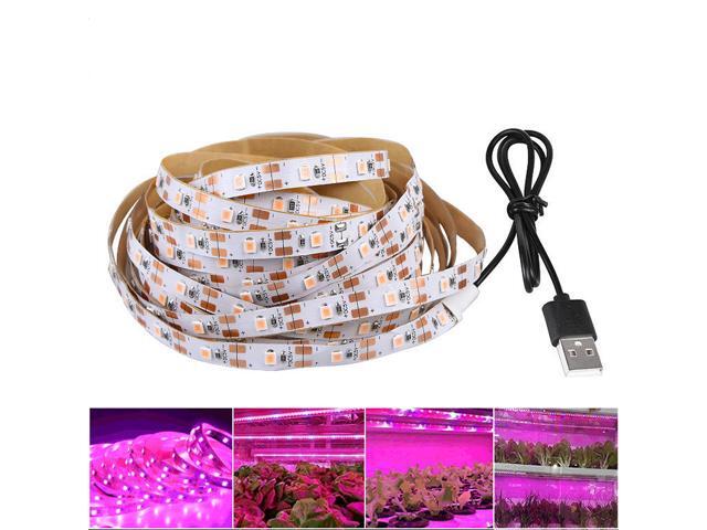 LED Grow Light Strip Full Spectrum 5V USB 2835 LED Indoor Plants Growing-2M