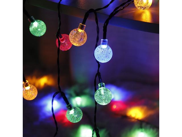 20/50/100 LED 5/7/12m Solar String Light 17cm Diameter Ball Shape Waterproof Fairy Outdoor Party Garden Christmas Decorations Clearance Christmas