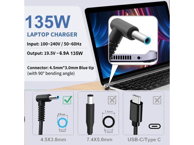 NeweggBusiness - Slim 135W 19.5V 6.9A AC Adapter Laptop