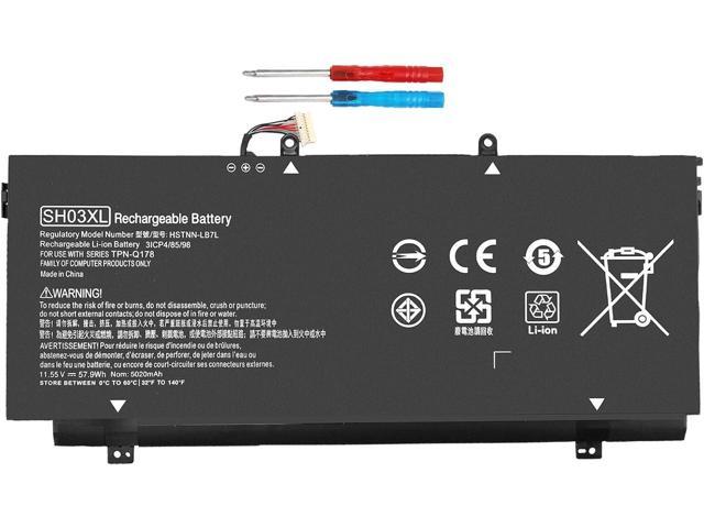 NeweggBusiness - 57.9Wh SH03XL 859356-855 Battery for HP Spectre X360 13-AC0XX  13-AC033DX 13-AC023DX 13-AC013DX 13-AC063DX 13-AC052NA 13-W0XX 13-W063NR 13-W013DX  13T-AB000 HSTNN-LB7L 859026-421 CN03XL