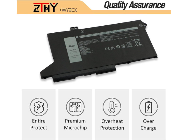 SKOWER 42Wh WY9DX Laptop Battery for Dell Latitude 14 5420 15 5520 Precision 3560 63Wh RJ40G P137G P137G001 P104F P104F001 - 7
