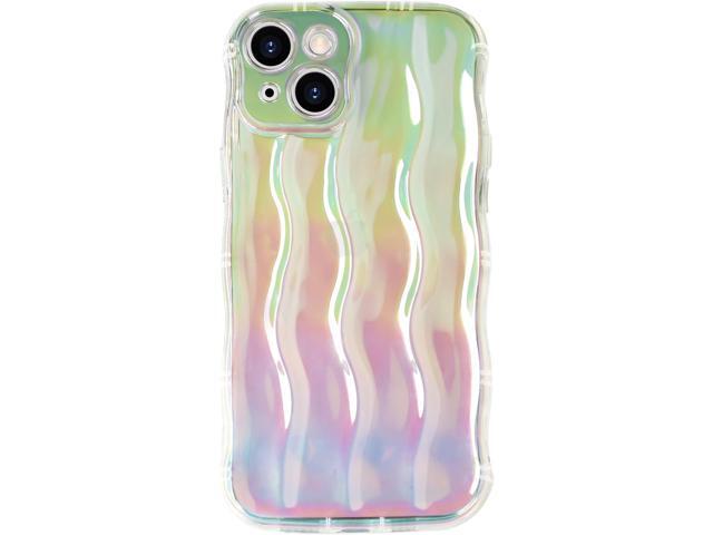 NeweggBusiness - for iPhone 15 Case Wavy Edge Water Ripple Pattern Design  Cute Wave Curly Frame Shape Soft Flexible TPU Shockproof Full-Body  Protective Phone Case Cover for Women Girls Colorful Clear