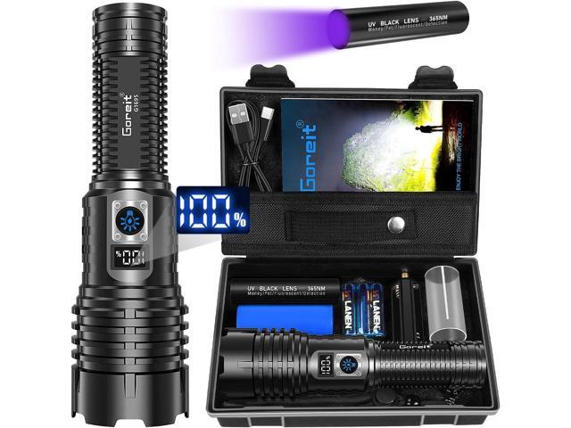 2 led usb rechargeable flashlights USB-588-T: Turbo High Candela Dual-Light Tactical Fla High Lumen rechargeable flashlight powered by high capacity YANSUN 2000 Lumen Rechargeable LED