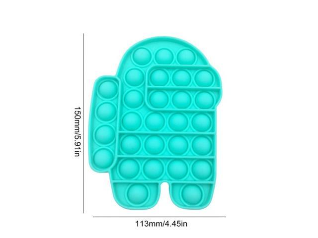 New Multi-color Silicone Push Bubble Parent-child Interaction Desktop Games Stress Reliever Fidget Toy for Children Family Gamess-Green