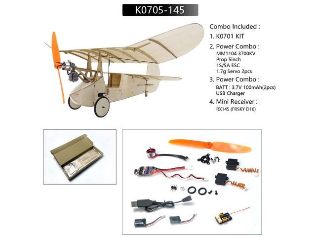Dancing Wings Hobby K7 358mm Wingspan Ultra-micro Balsa Wood Laser Cut RC Airplane-BNF Compatible Frsky D16