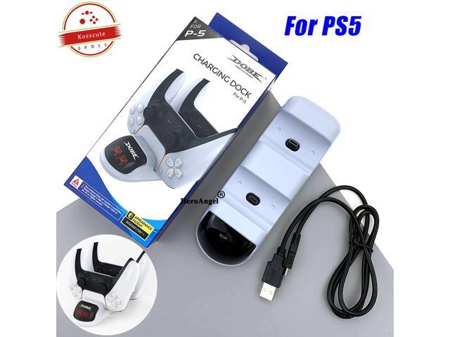 LED Controller Charger Cradle For Sony PS5 Controller Joystick Gamepad Dual Type-C Charging Stand Station Dock For PS5 Gamepad